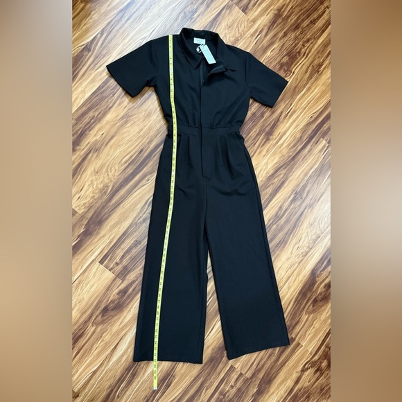 Sage The Label Black Utility-Inspired Zip-up Jumpsuit - Picture 5 of 6